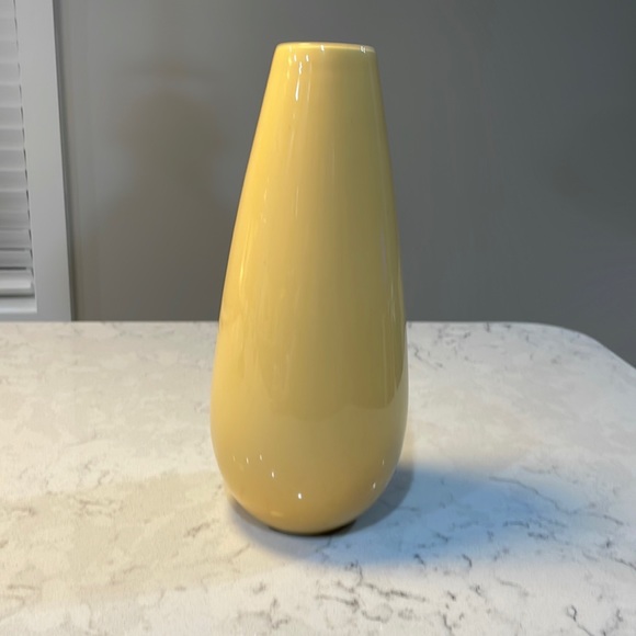 Other - Ceramic accent vase; canary yellow; perfect condition